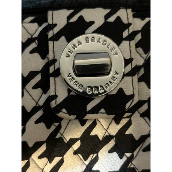 VERA BRADLEY MIDNIGHT HOUNDSTOOTH Turn Latch Wallet - Picture 2 of 12